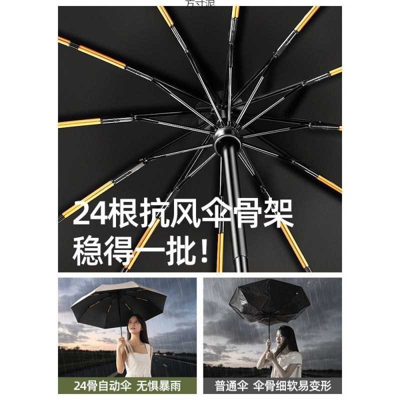 自动折叠雨伞大号男士加固加厚结实抗风遮阳伞女晴雨两用太阳伞厂