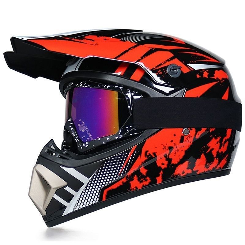 越野头盔男女电动自行车头盔山地越野骑行速降冬季沙滩头盔