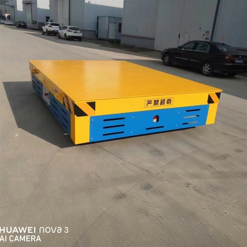 10吨蓄电池电动地平车工厂无轨平板车仓库车间货物搬运电动平板车