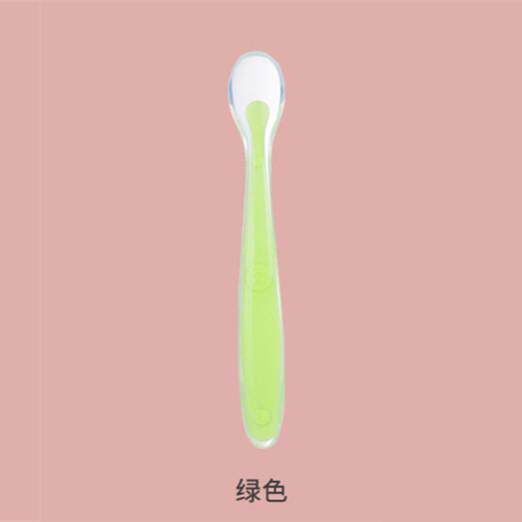 宝宝硅胶软勺碗勺餐具辅食儿童软头勺婴儿勺子新生小勺子全包新款