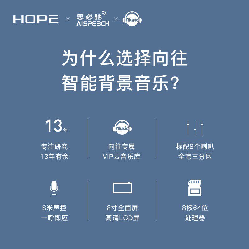 向往S8家庭智能背景音乐主机系统套装K歌吸顶吊顶喇叭PAD4A