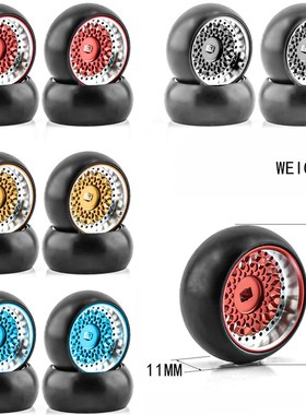 1/28 蚊车K989 K969 P939 284131 MINI-Q 等金属轮毂漂移胎A款