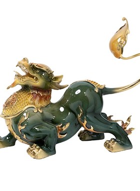 招财貔貅摆件一对新店开业皮丘前台装饰品家居客厅工艺品客厅玄关