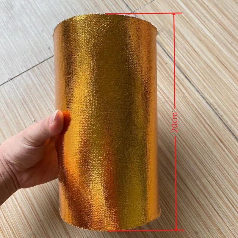 装饰布开业烫金布包柱子褶皱布树包活动吊顶装饰布大红金银色新款
