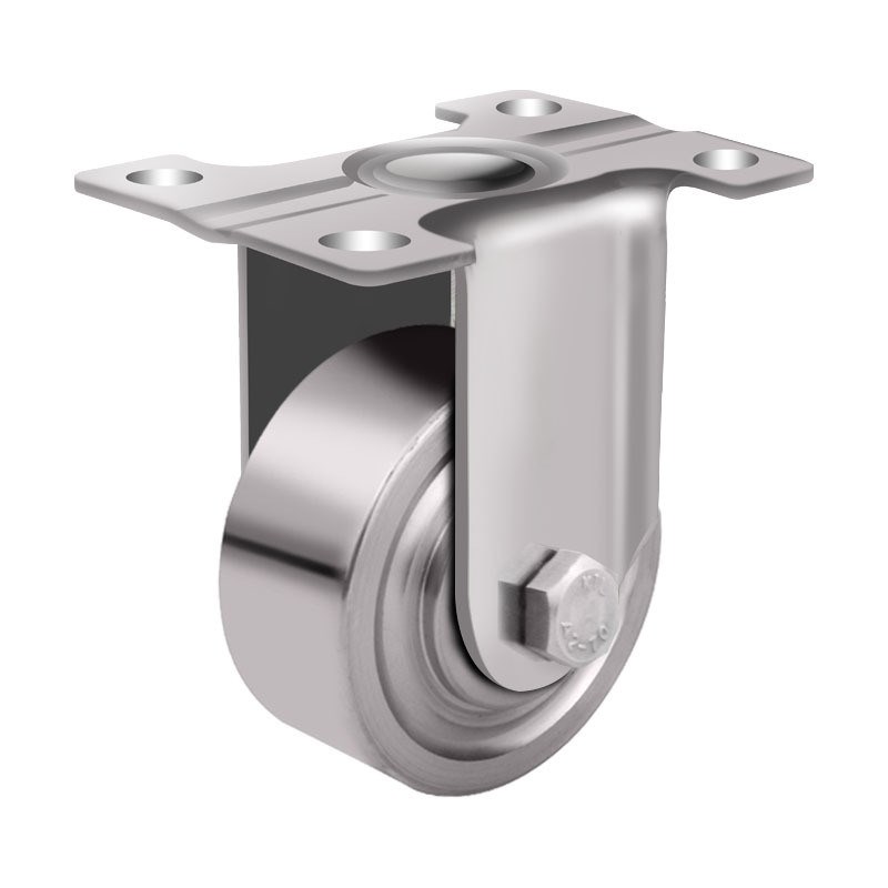 中型全实心304不锈钢脚轮2.5寸3寸4寸5寸带刹车万向轮不生锈轮子