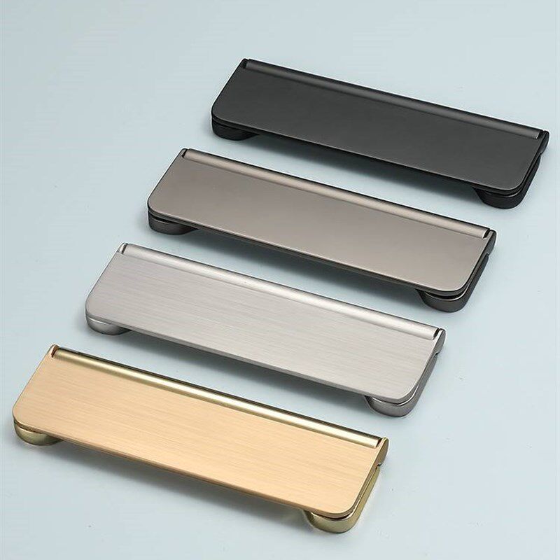 易嘉隐形长款抽屉柜门暗拉手床头柜暗扣现代简P约平开橱柜衣柜把