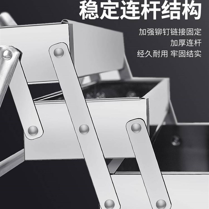 速发收纳箱多层铁皮箱车载储物大号铁箱子摺叠手提箱五金不锈钢工