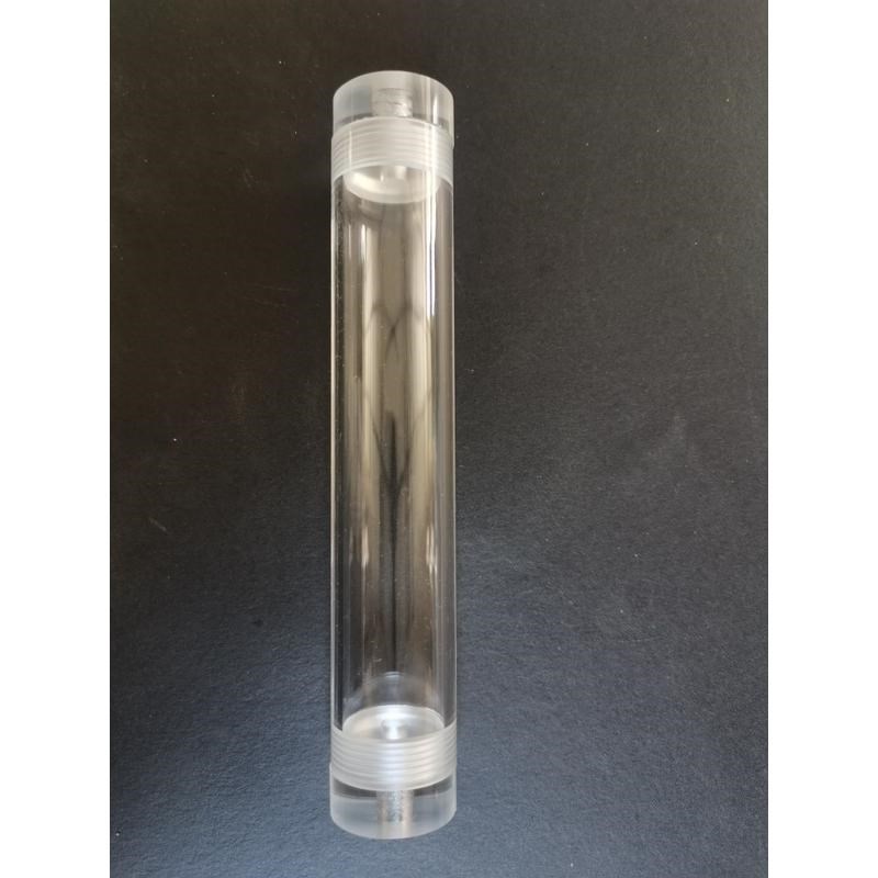 高透明有机玻璃管亚克力管内外丝牙定制盖子新款