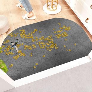地毯入户门玄关垫家用进门蹭土脚垫可定制 半圆形丝圈地垫创意中式