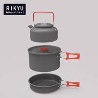 Rikyu利休户外水壶套锅露营野炊可携式炊具野营自驾游锅具套装
