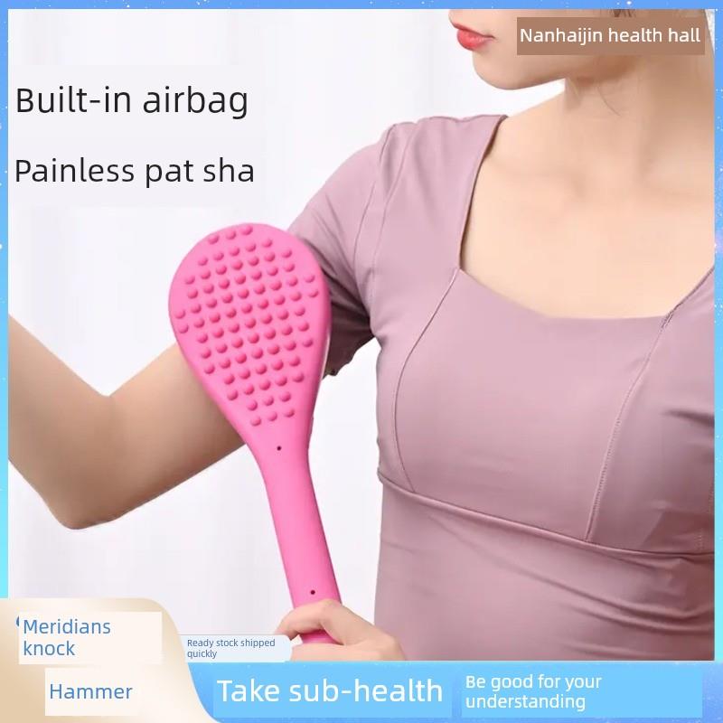 硅胶背拍按摩锤，家庭保健锤，肩颈经络叩击，大木槌拍打板