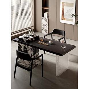 吉赠阳台精致小茶桌2025新款小型轻奢现代高级感极简客厅茶台