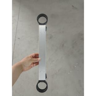 铝合金竹节伸缩梯人字伸缩配件人字梯铝合金踏板带黑圈总成一套