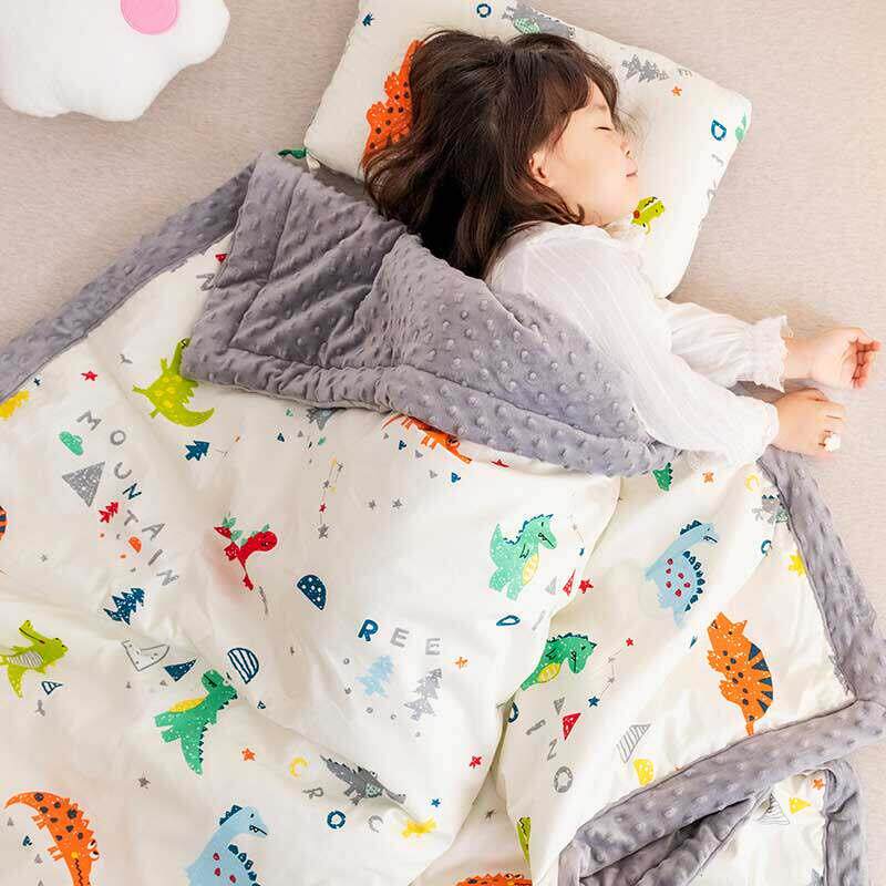 毛毯被子加厚冬季单人宿舍学生冬用婴儿童幼儿园午睡豆豆被小宝宝