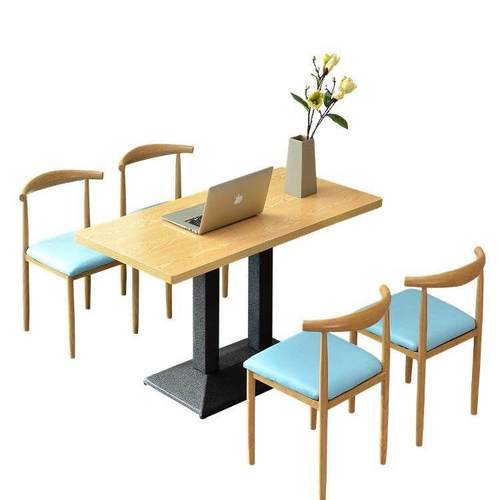 小吃面馆烧烤早餐餐饮快餐桌椅组合奶茶甜品店餐厅桌子商用经济型