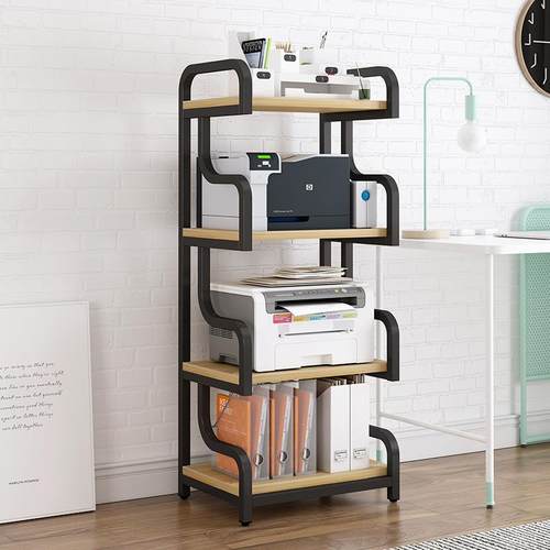 印表机架办公室置物架落地多层书架置物架影印机放置架整理架