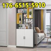 简约现代客厅隔断柜玄关柜屏风装 饰柜一体双面门厅柜入户鞋 柜实木