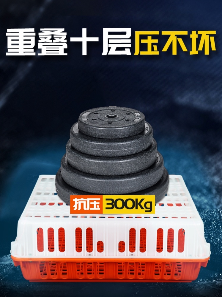 厂家厂家箱成周转箱家禽鸭鹅运输塑料大笼养殖大号成鸭笼子鸡笼