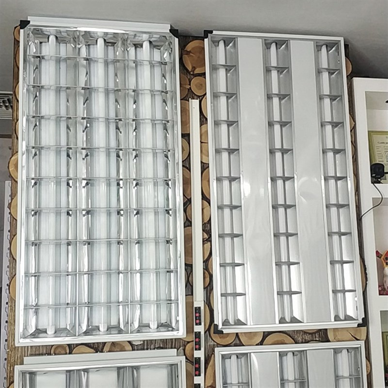方形天花led格栅灯600 600办公室网格吊顶t5t8灯盘嵌入式300 1200