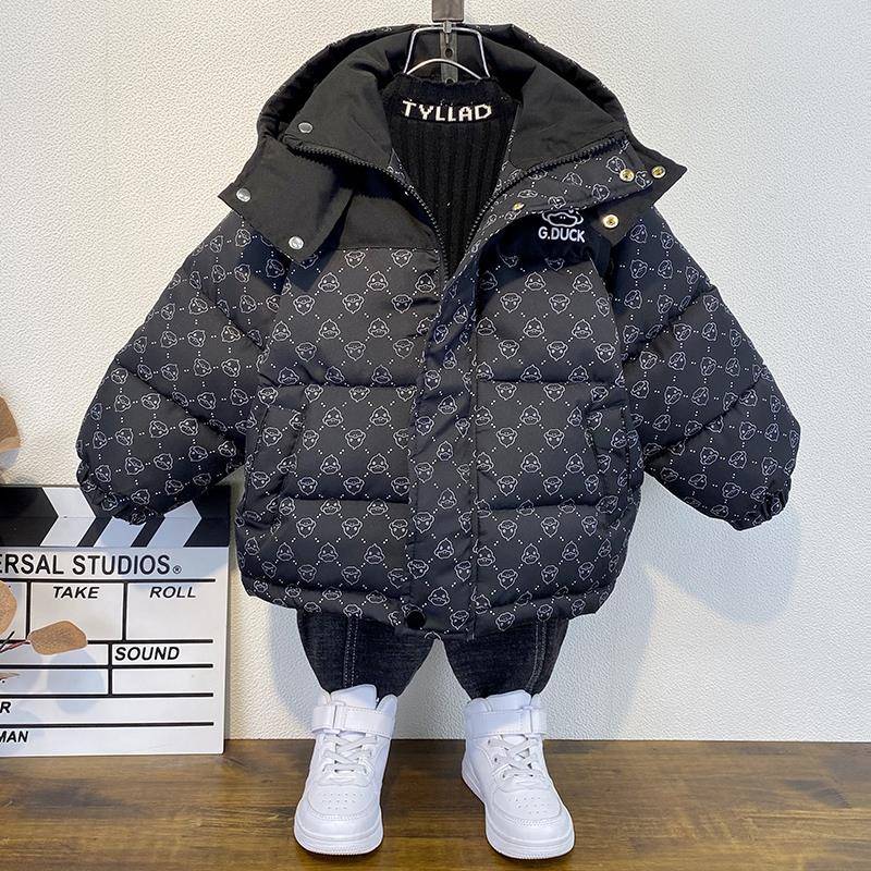 男童冬季棉衣2024新款洋气儿童羽绒棉服外套网红帅宝宝加厚潮棉袄