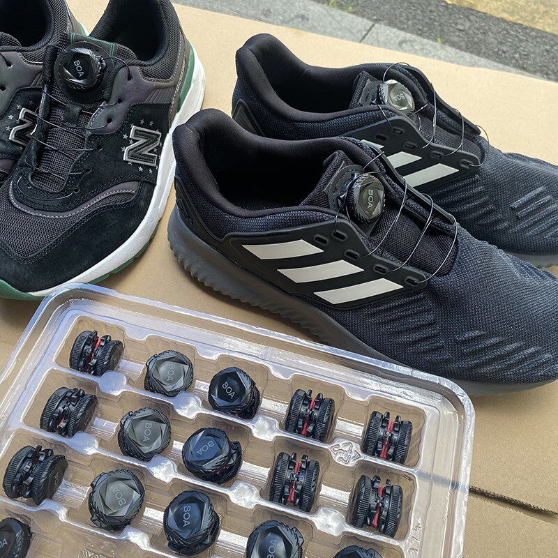 运动跑步鞋加装BOA旋钮鞋扣钢丝鞋带替换修复维修更换懒人免系