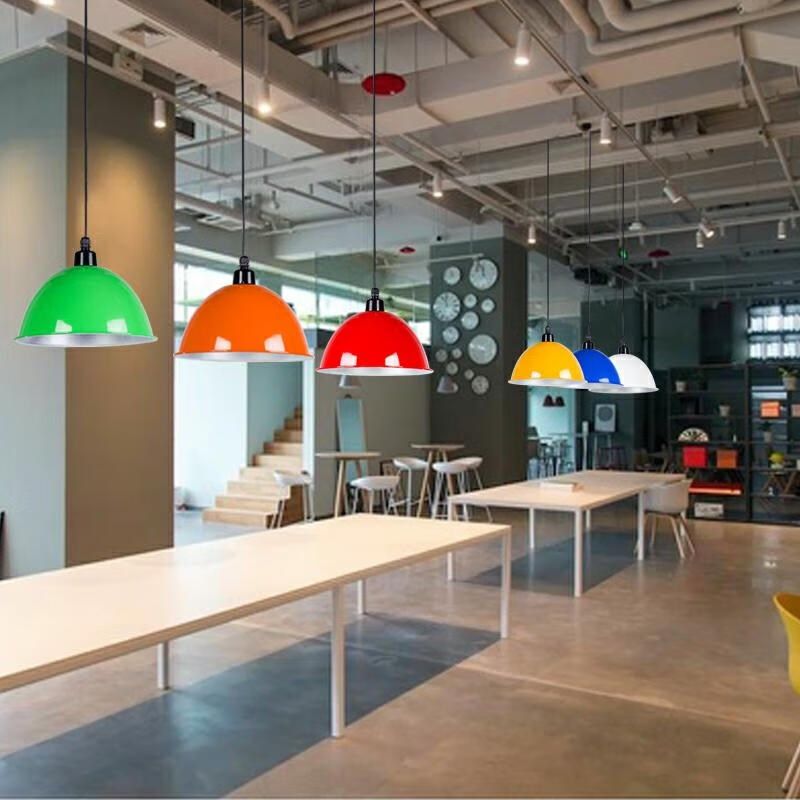 工矿灯罩led车间工业风灯罩食堂大厅商场办公室黑色外壳吊灯12寸,家装灯饰光源,工矿灯具,淘宝优惠券,粉丝福利购,淘宝优惠卷