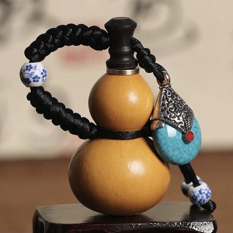 收藏迷你小葫芦文玩手捻把件挂件摆件车挂件装药装酒水随身带