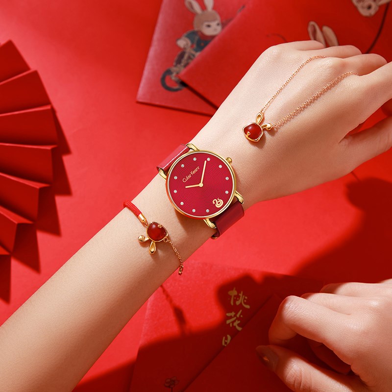 2025蛇年情人节礼物蛇来运转手表女本命年生日送女生实用高级感表