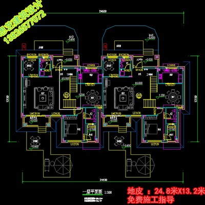 二层三层半农村欧式别墅设计图纸效果图1自建房屋6整套建筑施工图