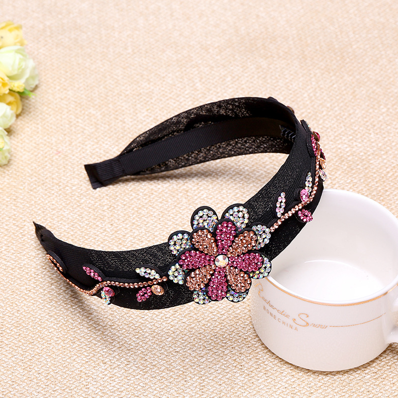 韩版带齿镶钻简约女宽边发饰品发卡新款日韩发箍网红百搭头箍头花