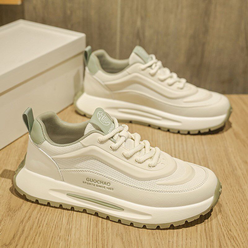 2025新款夏季网面透气时尚板鞋轻便男鞋运动休闲小白鞋男款青少年