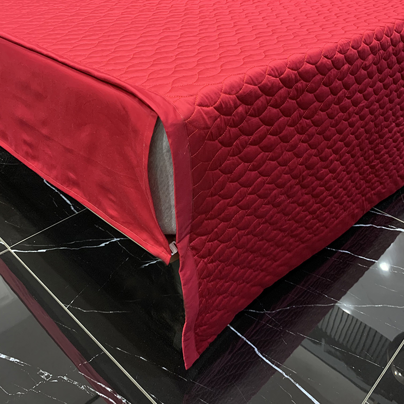 中式婚庆四件套100支长绒棉大红色全棉床单结婚被套床上用品4