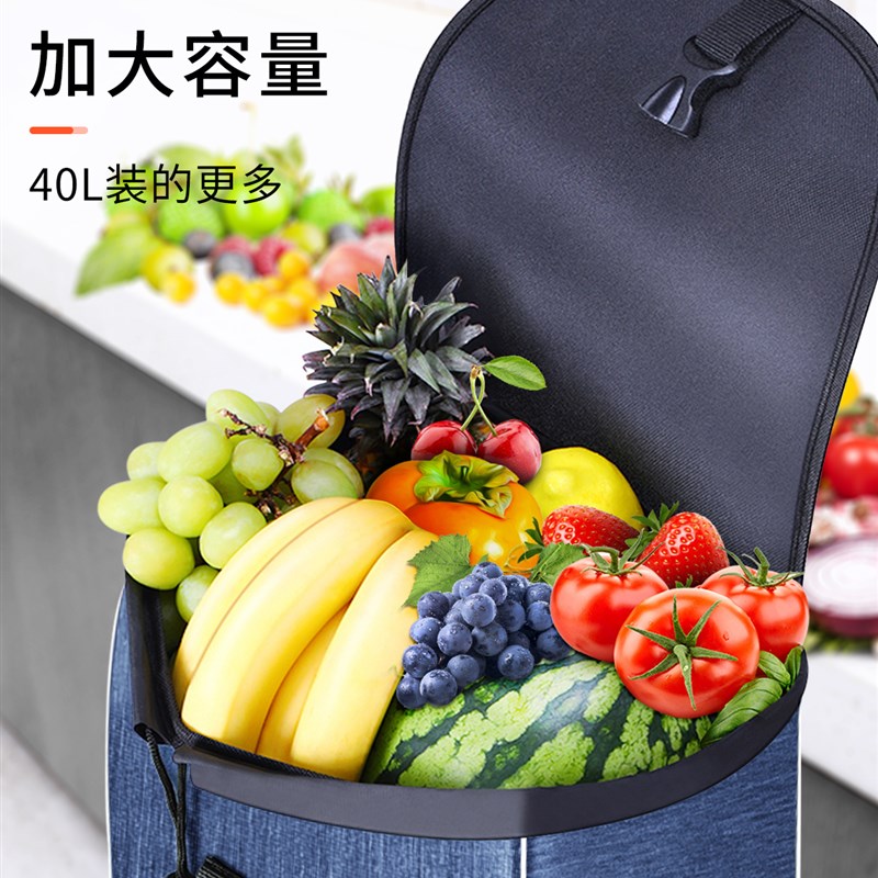 买菜车小拉车家用折叠轻便布袋老年人购物拉杆超轻手推车便携爬楼