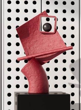 现代抽象艺术雕塑落地大摆件客厅玄关别墅走廊办公室书房软装饰品