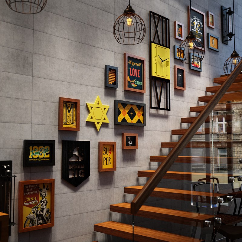 装饰照片墙墙饰烧烤饭店个性挂件咖啡餐厅酒吧墙面装饰品