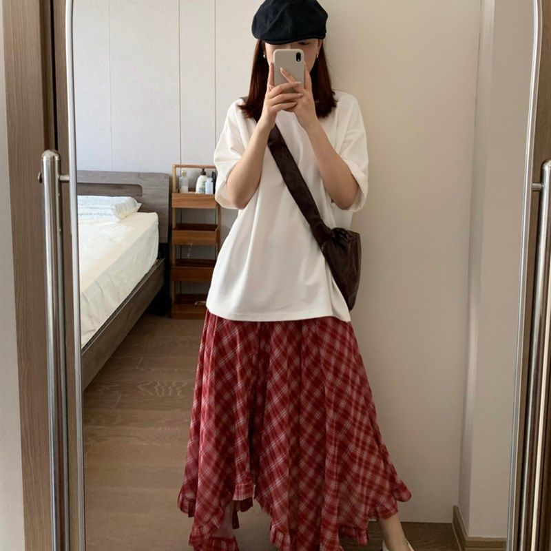 未定义宽松中袖白色圆领t恤,女装/女士精品,T恤,淘宝优惠券,粉丝福利购,淘宝优惠卷