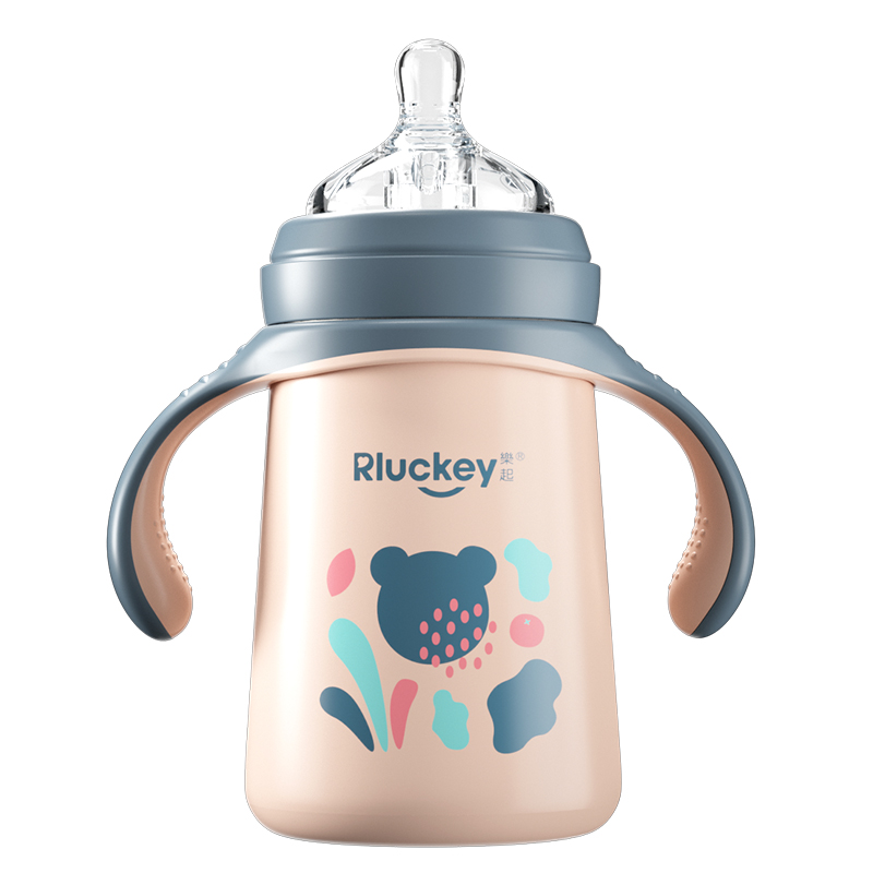 宝宝保温水杯吸管杯316不锈钢防摔防呛1岁以上幼儿园宝宝保温水杯