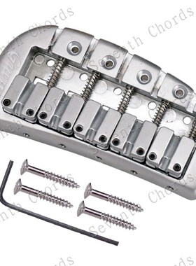 沙银翻盖微调弦码五弦电贝司琴w桥拉弦板5弦BASS贝斯弦桥下驹琴桥