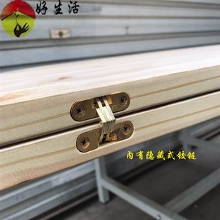 2.6-2.8米20人加厚酒店杉木大圆桌面3米四拼折叠实木餐桌圆台面板