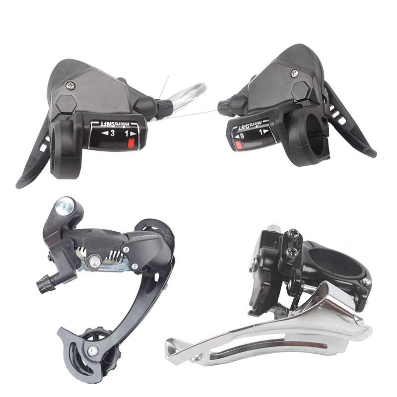 山地车27速变速器套件27速自行车指拨前拨后拨27速变速器套件配件