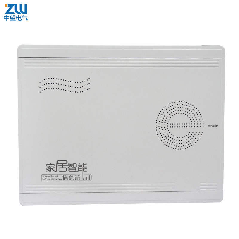 胶面多媒体信息箱家用明装全塑料弱电箱集线箱网络布线箱400*300