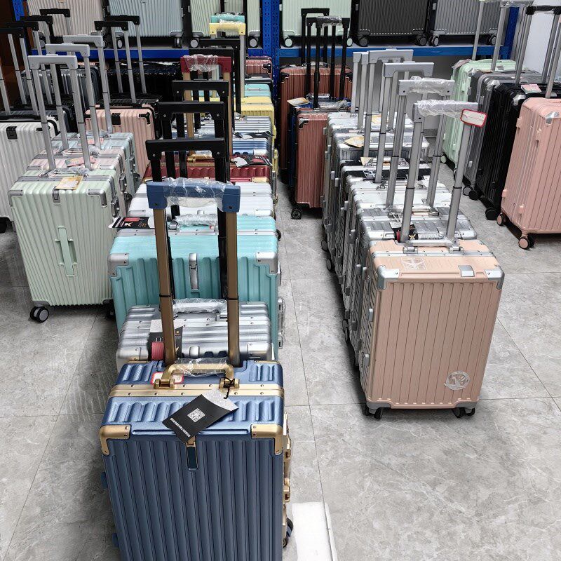 行李箱女万向轮登机箱拉杆箱男学生铝框密码箱结实耐用24寸旅行箱