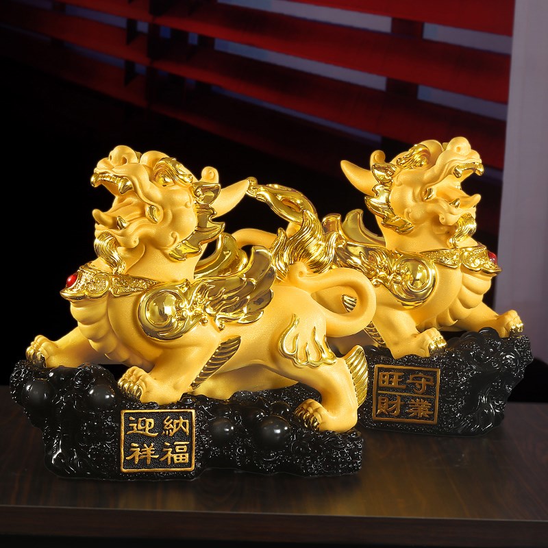 貔貅摆件招财聚财客厅家居装饰客厅办公室工艺品酒柜乔迁开业礼品
