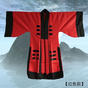 新款道士经衣八卦帽太极八卦演戏服装太极服服装道袍法衣三色可选