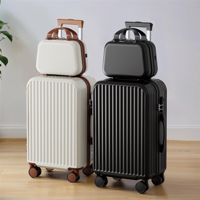 新款行李箱男学生旅行箱26寸多功能耐用万向轮女20寸密码拉杆箱
