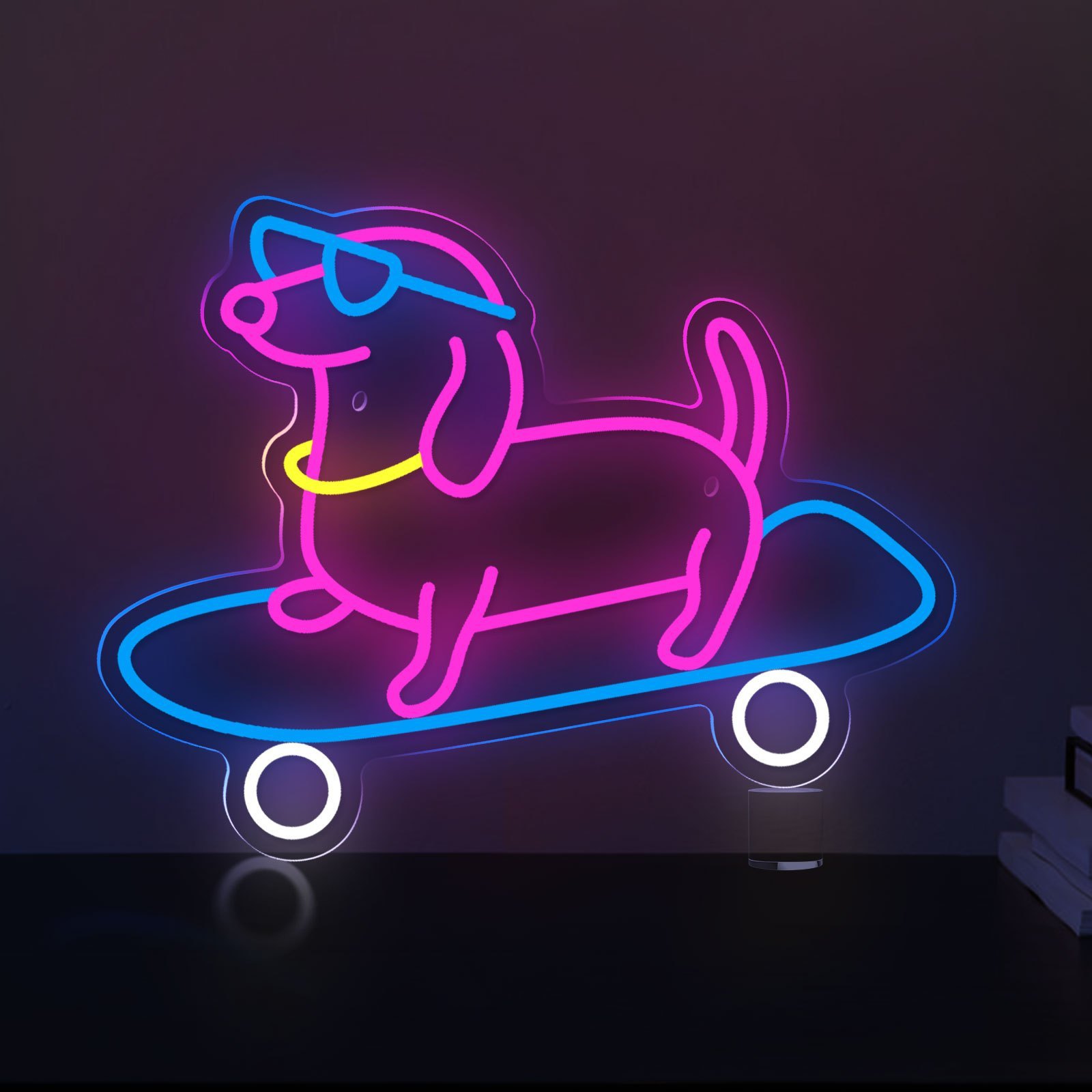 LED霓虹狗狗灯招牌USB