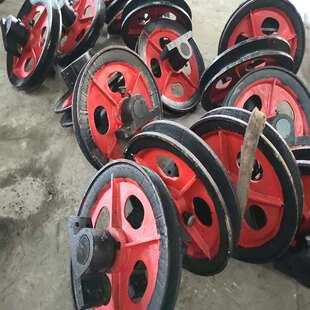 立井斜井提升用耐磨耐用提升单槽轮井架配套装置矿用提升天轮