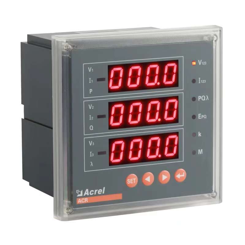 安科瑞ACR220E电力系统嵌入式多功能电表数码管显示开孔88*88mm