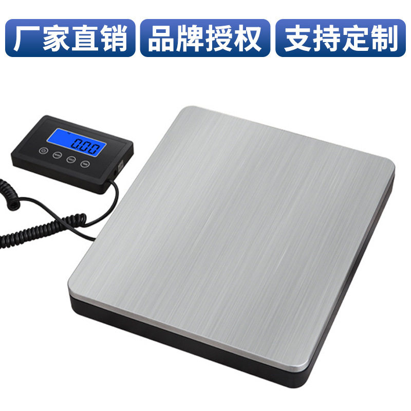 批发精准电子台秤180kg手提便携不锈钢工业磅秤快递计重货物秤