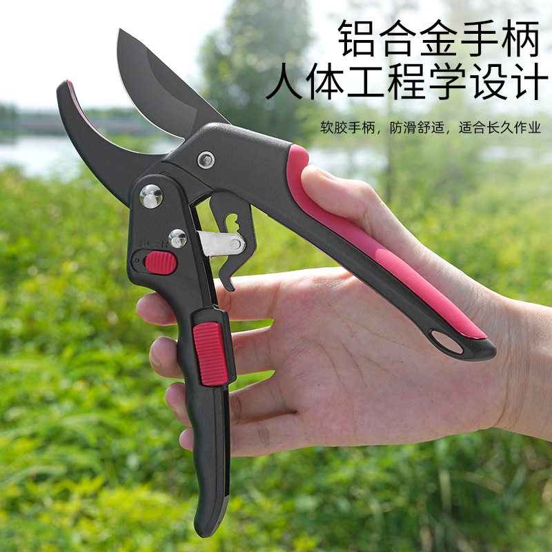 软胶手柄 果树修枝剪 树枝专用花艺花卉枝剪子 剪枝园林工具
